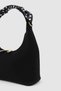 Laguna Scarf Detailed Handbag and Crossbody Bag Black - 5