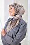 Velora Scarf Illustration Art Dark Gray - 2