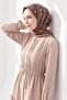 وشاح ناعم من نوع بيكسل إثني داكن من فرو المنك