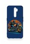 Oppo A9 2020 Compatible Moto Rider Patterned Silicone Case - 2