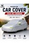 Waterproof UV Resistant Full Car Cover for Kia K5 - All Weather Dustproof Sun Protection Outdoor Cover, Silver
