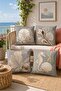 Sea Corals Patterned 4-Piece Throw Pillow Cover Set
