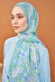Riva Shawl Tencel Paisley Mint Green - 3