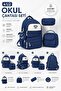 4-Piece Satin Fabric Waterproof Primary School Bag Set with Lunch Bag, Pen Holder and Accessory Bag - 7