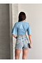 Waist-Tied Viscose Blouse - 4