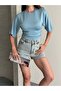 Waist-Tied Viscose Blouse
