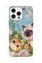 iPhone 16 Pro Max Compatible Printed Transparent Phone Case |   Collection: Kawaii Cat