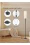 Floor Lamp for Living Room, Stand Up Lamp with Foot Switch & Linen Lampshade, Aesthetic Floor Lamps - 5