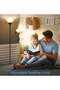 12 W Floor Lamp, Vertical Light with Double Lights, LED Flashlight Floor Lamp, With Adjustable Reading - 4