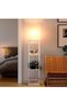 Floor Lamp with Shelves Shelf Floor Lamp Floor Lamps for Living Room with White Wood Shelf Multicolor 63 inch - 6