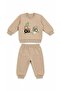 Baby Boy Seasonal Cotton 2-Piece Set Embroidered Patterned Sweatshirt and Sweatpants 6-12 Months - 2