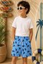 New Season Patterned Quick-Dry Boys' Shorts Swimwear - Children's Sea-Pool Shorts - 2