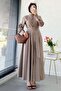 Premium Design Poplin Shirt Dress - Mink - 6