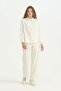 Classic Shirt with Hidden Placket - Ecru