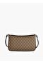 Women Monogram Print Crossbody Bag with Zip Closure - 2