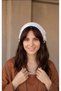 Women's Hand-Knitted Metal Sequin Detailed Mesh Bandana Hair Accessory - 2