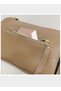 Women's Genuine Leather New Simple and Fashionable Wide Shoulder Strap Single Shoulder Bag, Ladies Top Layer Cowhide Crossbody Bag - 6