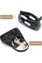 Women PU Dumpling Multi-Pocket Shoulder Bag Satchel, Ladies Large-Capacity Hobo Tote Bags Clutch Bag Elegant Underarm Design for Teen Youth Daily Casual Party Travel, Chic Magnetic Closure (Bl - 4