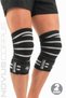 Fitness Knee Bandage Knee Wraps Weight Crossfit Knee Pad Wrapped Knee Brace with Velcro Tape - 2 Pieces