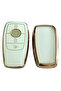 غطاء مفتاح التحكم المتوافق مع سيارات مرسيدس B C E Class C180 C200 Glc Cla Cle Amg Gls Gla باللون الذهبي الأبيض - 3