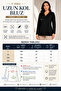 Women's Middle Age and Above V-Neck Patterned Mother Combed Cotton Blouse 30575 - 7