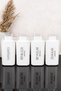 Set of 4 Self-Scale Detergent Boxes Colored Whites Blacks Softener Labeled 2200 ml Scale Lid Detergent Container - 4