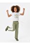 Girl's Side-Lace Wide-Leg 2-Piece Sports Set - 3