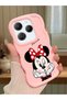 Infinix Hot 40 Compatible Case Camera Protector Pink Silicone Couple Phone Case Cute Pattern