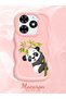 Tecno Spark 20C Compatible Case Camera Protector Pink Silicone Couple Phone Case Panda Pattern - 2