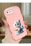 iPhone 7 Plus Compatible Case Camera Protector Pink Silicone Couple Phone Case Cat Pattern