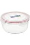 3 PCS Glass Food Storage Container Set 405ml 720ml 950ml, Round Airtight Storage Container - 4