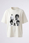 Eminem Rapci Design Printed Unisex Oversize Fit White Tshirt