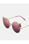 Girls Pink Round Sunglasses - 3