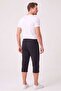 Men's Black Basic Capri - 3