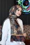 متجر ysf شال من القطن الناعم باللون البني الداكن 188675 - 3