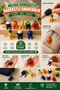 Cute Moving Fruit Keychain |   3D Printing Fun Keychain |   Cute Bag Ornament with Rocking Legs, Charm and Key Accessory Gift - 2