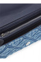 Women's Th Metallic Logo Quilted Patterned Blue Wallet with Zipper Compartment - 3