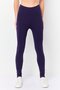 Women 2 Pack Full Length Plain Leggings, Multicolor - 5