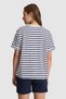 Women's White Crew Neck T-Shirt 50322084-Vr013 - 5
