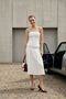 My Fashion Strapless Blouse and High-Waisted Midi Skirt Set - 3