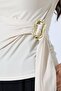 Women's Sandy Buckle Draped Blouse - 2