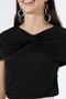 Women's Sandy Cape Detailed Short Sleeve Blouse - 2