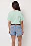 Patterned Oversize T-Shirt Mint - 4