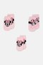 Kids Girl 3 Pair Mickey And Friends Socks, Pink - 4