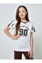 Girls V Neck Contrast Panel T-Shirt and Cuffed Joggers Set - 2