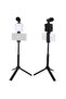 AY-49T Flexible Phone Tripod Vlogging Kit - All In One Content Creator Set with Microphone, LED Fill Light & Adjustable Smartphone Holder - 6