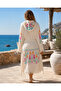 100% Cotton Premium Muslin Bathrobe - Standard Size Beach Robe - 4