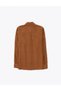 Brown Oversize Long Sleeve 100% Linen Shirt 50321208-Vr029 - 7