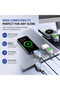 Smart Auto Stop Charging Adapter, Fast Charging, Overcharge Protection, Universal, Silver, Compact and Portable - 2