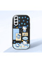 Black Silicone Case Compatible with Samsung Galaxy S21 Fe with Shock-Absorbing Camera Protections